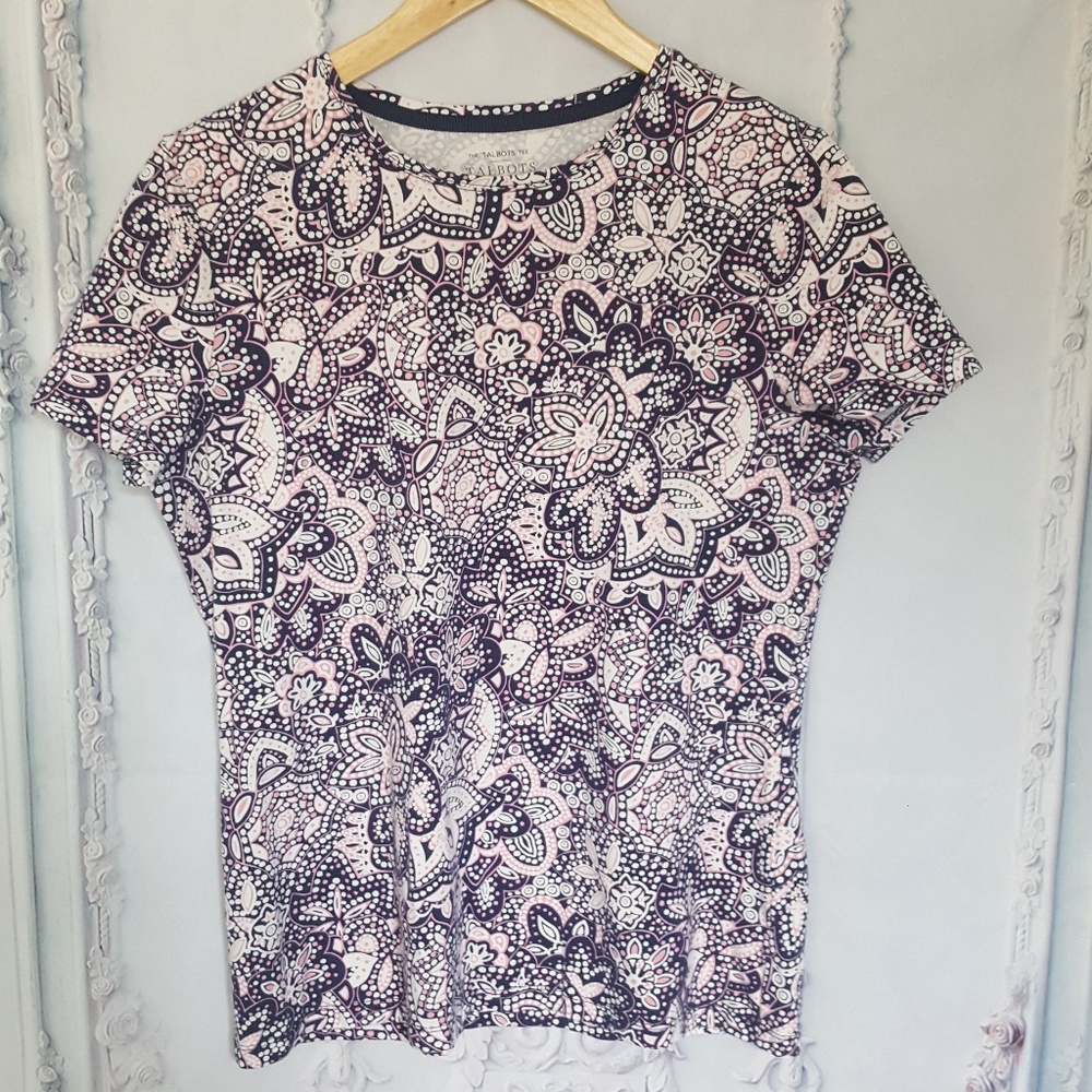 Talbots The Talbots Tee Short Sleeve Floral Print
